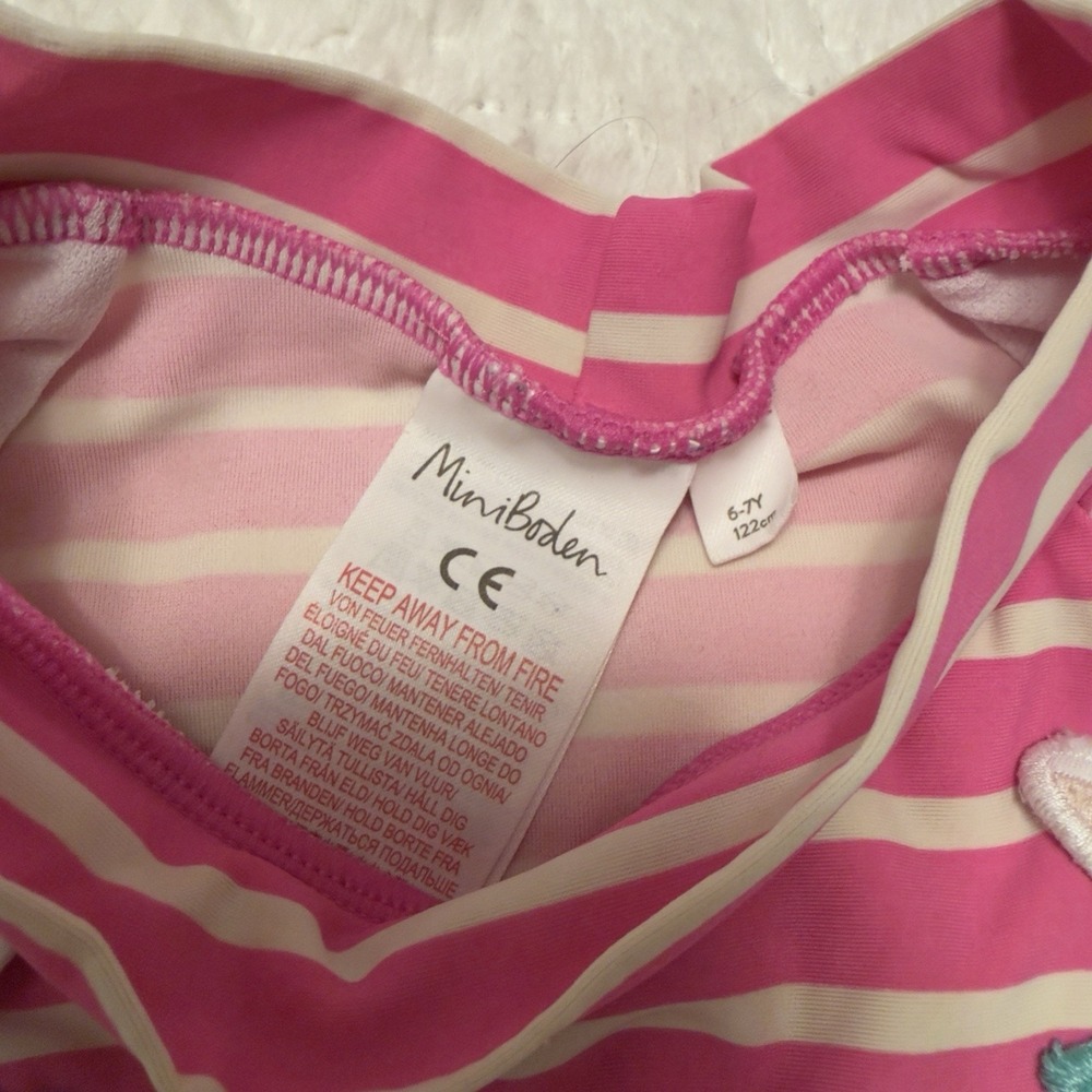 6-7Y Mini Biden Unicorn Bathing Suit Just The Top SwimSuit Rashguard - Picture 3 of 4